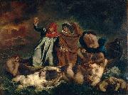 Eugene Delacroix, Dante and Vergil in hell